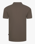 CAVALLARO POLO MIELOS REGULAR FIT POLOSHIRT DARK TAUPE
