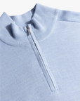 CAVALLARO PULLOVER PALIO HALF ZIP TRUI LIGHT BLUE