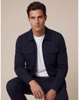 CAVALLARO OVERSHIRT ZERINO OVERHEMD DARK BLUE