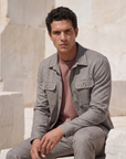 CAVALLARO OVERSHIRT ARCETRI DARK TAUPE