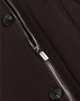 CAVALLARO PLATINUM JAS VILLATI PARKA DARK BROWN