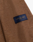 CAVALLARO PULLOVER MERINO ZIP POLO TAUPE