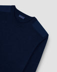 PAUL & SHARK PULLOVER SOFT COOL TOUCH WOOL CREWNECK BLUE