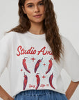 STUDIO AMAYA T-SHIRT PEPPER SHIRT WHITE