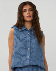 STUDIO AMAYA BLOUSE STORM DENIM BLUE