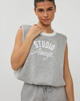 STUDIO AMAYA SPORTSWEAR TOP AMOUR GREY