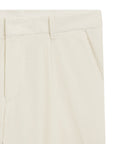 BOSS MEN PANTS TAPERED FIT STRETCH COTTON CORDUROY OPEN WHITE