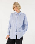 COSTER COPENHAGEN BLOUSE BOXY CLASSIC SHIRT OXFORD BLUE