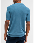 BUTCHER OF BLUE POLO RIPLEY KNIT POLO LAGOON BLUE