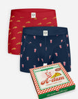 A-DAM UNDERWEAR BOXER 2 PACK PIZZA