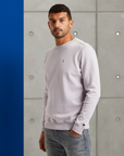 CAST IRON SWEATER R-NECK REGULAR FIT TWILL IRIS