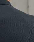 CAST IRON POLO COTTON MODAL HALF ZIP SEA STORM