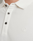 CAST IRON POLO FINE PIQUE STRETCH ESSENTIAL SNOW WHITE