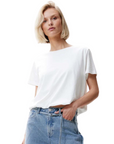 CATWALK JUNKIE T-SHIRT WITH ELASTIC RELAXED FIT OFF WHITE