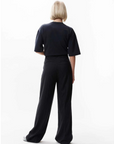 CATWALK JUNKIE PANTS STRAIGHT LEG TAILORED PINSTRIPE BLACK