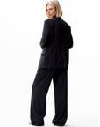 CATWALK JUNKIE BLAZER RELAXED FIT PINSTRIPE BLACK