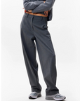 CATWALK JUNKIE PANTS TAPERED TROUSERS DARK GREY MELANGE