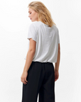 CATWALK JUNKIE T-SHIRT TUCK-IN EFFECT LIGHT GREY MELANGE