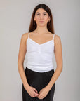 CC HEART BY COSTER COPENHAGEN TOP SEAMLESS CAMISOLE WHITE
