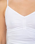CC HEART BY COSTER COPENHAGEN TOP SEAMLESS CAMISOLE WHITE