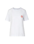 COSTER COPENHAGEN T-SHIRT CC SMILE PINK MID SLEEVE WHITE