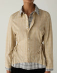 LAAGAM BLOUSE CHAPELL LAYERED SHIRT SQUARED BEIGE