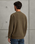 CAST IRON PULLOVER MOCK NECK SOFT BLEND CROCODILE