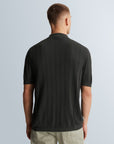 CAST IRON POLO REGULAR FIT SOSO STRETCH BLACK SAND