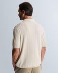 CAST IRON POLO ALLOVER STRUCTURE REGULAR FIT BEIGE