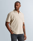 CAST IRON POLO RELAXED FIT STRUCTURE SILVER BIRCH