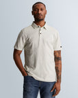 CAST IRON POLO REGULAR FIT JACQUARD JERSEY BLUE FLOWER
