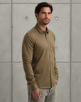 CAST IRON OVERHEMD TWILL JERSEY 2 TONE SHIRT BRINDLE