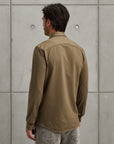 CAST IRON OVERHEMD TWILL JERSEY 2 TONE SHIRT BRINDLE