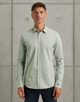 CAST IRON OVERHEMD TWILL JERSEY 2 TONE SHIRT PURITAN GRAY