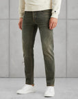 CAST IRON JEANS SHIFTBACK TAPERED TRUE GREEN CAST