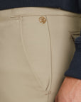CAST IRON CHINO RISER STRETCH KHAKY