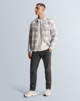 CAST IRON PANTS CYLAS TAPERED FIT CHINO MEGDA POWER BLACK SAND