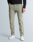 CAST IRON PANTS VALVER REGULAR FIT SLUB STRETCH DRIED SAGE