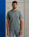 CAST IRON T-SHIRT R-NECK REGULAR FIT INTERLOCK STORMY WEATHER