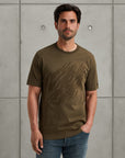 CAST IRON T-SHIRT R-NECK REGULAR FIT INTERLOCK CROCODILE