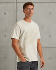 CAST IRON T-SHIRT R-NECK REGULAR FIT INTERLOCK VAPOROUS GRAY
