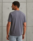CAST IRON T-SHIRT INTERLOCK COTTON GRISAILLE