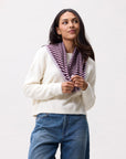 CATWALK JUNKIE SCARF STRIPED TRIANGLE LAVENDER FROST