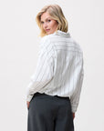 CATWALK JUNKIE BLOUSE TUCK IN STRIPE OFF WHITE