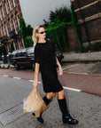 CATWALK JUNKIE JURK T-SHIRT DRESS BLACK