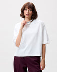 CATWALK JUNKIE T-SHIRT LOOSE FIT STRASS OFF WHITE