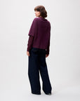 CATWALK JUNKIE T-SHIRT LOOSE FIT WITH LACE SLEEVES WINETASTING