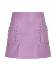 STUDIO AMAYA ROK SIENA SKIRT VEGAN LEATHER LILA