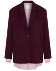 STUDIO AMAYA BLAZER HAVEN BORDEAUX