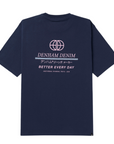 DENHAM T-SHIRT DD TEE JJ JEANS JERSEY MEDIEVAL BLUE